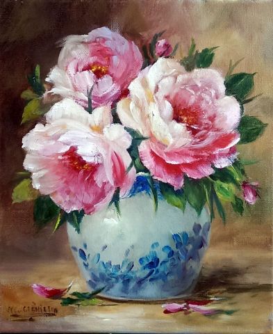 Roses du peintre de l artois - Peinture - chrispaint-flowers