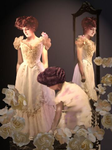 l'essayage - Art numerique - Françoise DELEGLISE l'essayage - Art numerique - Françoise DELEGLISE