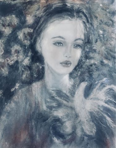 L'artiste Electre - La dame a l’orchidee L'artiste Electre - La dame a l’orchidee