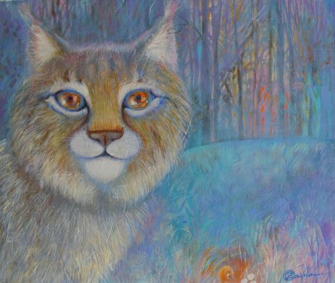 Lynx - Peinture - OXANA ZAIKA