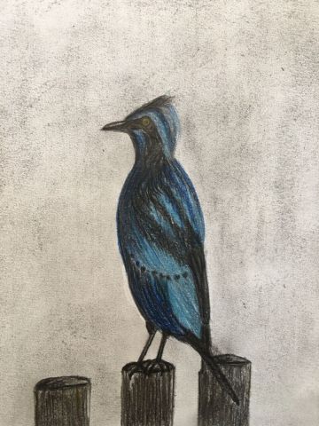 L'artiste jean pierre MALLET - L’oiseau perché