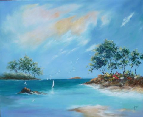 La baie des langoustiers - Peinture - LYN LENORMAND