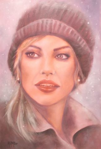 L'artiste MARTINE GREGOIRE - Sous la neige