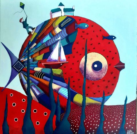 Bubulle 6 - Peinture - Marie-Pierre JAN Bubulle 6 - Peinture - Marie-Pierre JAN