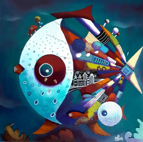Bubulle 7 - Peinture - Marie-Pierre JAN Bubulle 7 - Peinture - Marie-Pierre JAN