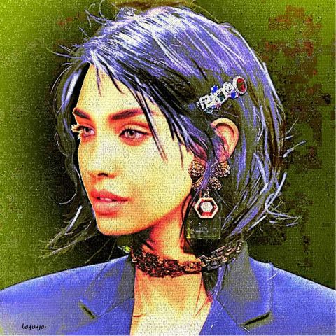 visage femme 5 - Art numerique - Françoise DELEGLISE visage femme 5 - Art numerique - Françoise DELEGLISE