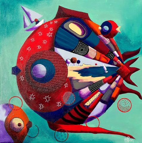Bubulle 9 - Peinture - Marie-Pierre JAN Bubulle 9 - Peinture - Marie-Pierre JAN