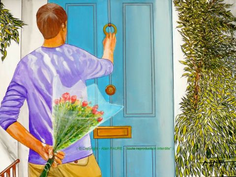 RENDEZ-VOUS - Peinture - ALAIN FAURE RENDEZ-VOUS - Peinture - ALAIN FAURE