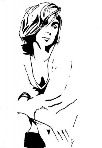 femme pensive - Peinture - Arsene Gully