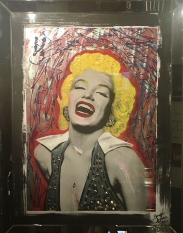 « Art Marilyn » - Peinture - SONYA DZIABAS