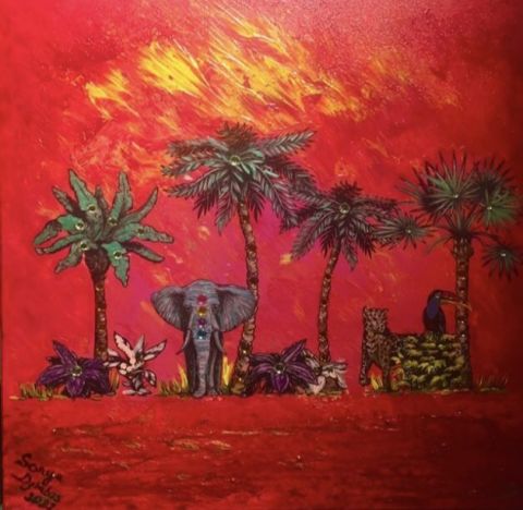 L'artiste SONYA DZIABAS - « Jungle Paradise « 