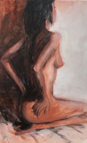 nue - Peinture - Christian FANELLI