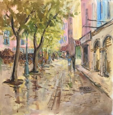 rue d aix en provence - Peinture - Christian FANELLI