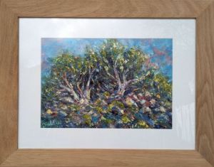 Peinture de francis JALIBERT: Bouquet d'arbres