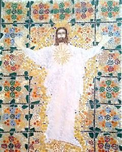 Mosaique de Marie-rose Atchama: Christ est lumière