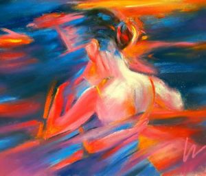 Peinture de FREDERIQUE NALPAS: Tango Passion revisité