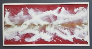 Peinture de van - mo: Mer rouge