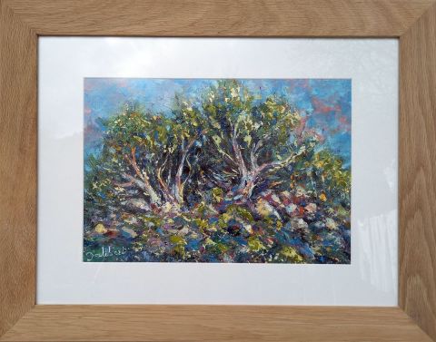 Bouquet d'arbres - Peinture - francis JALIBERT