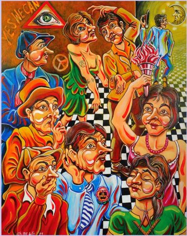 Vivre Ensemble ... LIBRE !!! - Peinture - Charles De Wit Vivre Ensemble ... LIBRE !!! - Peinture - Charles De Wit