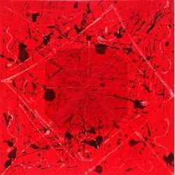 L'artiste Georges Lieevre - Variation rouge