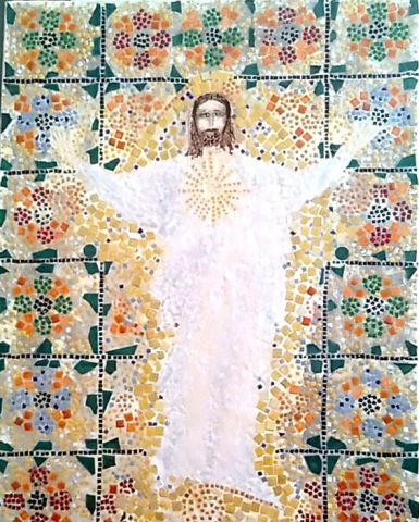 Christ est lumière - Mosaique - Marie-rose Atchama