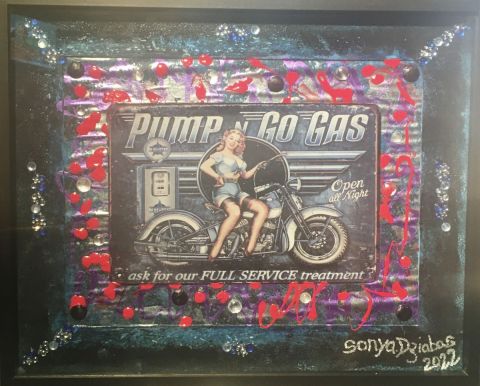 « Motocycle Pin-up « - Mixte - SONYA DZIABAS « Motocycle Pin-up « - Mixte - SONYA DZIABAS