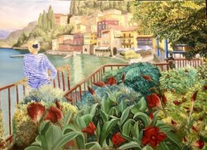 Peinture de zepol: Visite au lac de Côme
