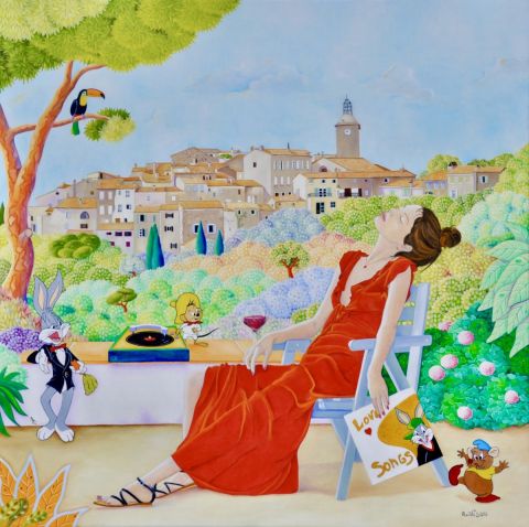 LOVE SONGS A RAMATUELLE - Peinture - martine alison LOVE SONGS A RAMATUELLE - Peinture - martine alison