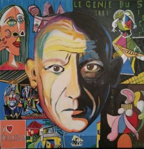 Peinture de Paoli: Hommage à PABLO PICASSO