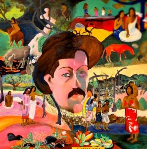 Peinture de Paoli: Hommage à Paul GAUGUIN