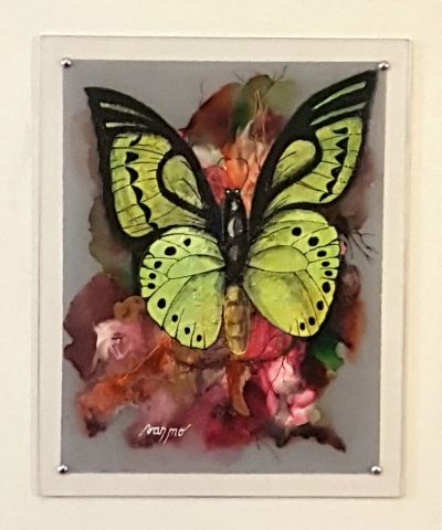 L'artiste van - mo - le papillon vert