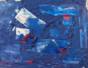 Peinture de Geritzen: Red and blue