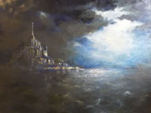 Peinture de sylvain roussel: Mont st Michel