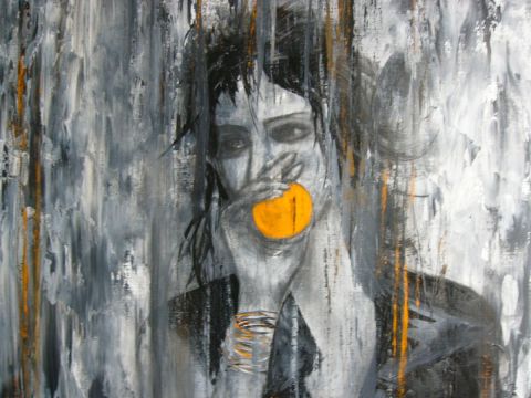 L'orange - Peinture - Marie-Therese THEVENOT