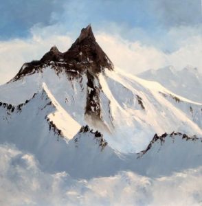 Voir le détail de cette oeuvre: 3672 peinture montagne
