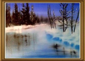 Peinture de MMARTIN: paysage de neige