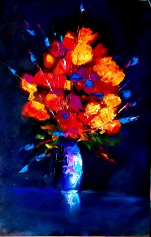 bouquet - Peinture - MMARTIN