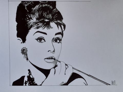 L'artiste MALAVOI - Audrey Hepburn