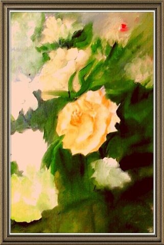L'artiste MMARTIN - bouquet de roses jaunes