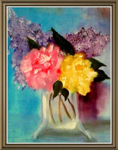 fleurs - Peinture - MMARTIN