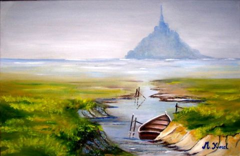 Mont ST Michel - Peinture - Martine YVOREL