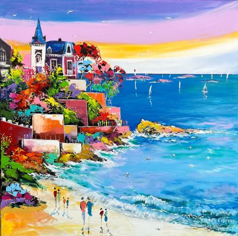 Promenade sous les Roches Brunes - Peinture - philippe amagat Promenade sous les Roches Brunes - Peinture - philippe amagat