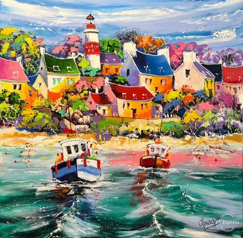 Départ sous Douëlan - Peinture - philippe amagat Départ sous Douëlan - Peinture - philippe amagat