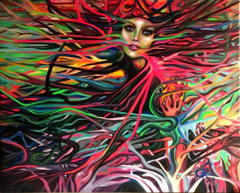 lady bird - Peinture - Gwenola Kaigre lady bird - Peinture - Gwenola Kaigre