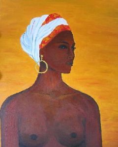 Peinture de valerie jouve: femme seins nus