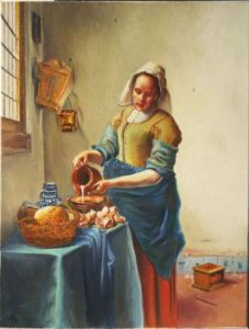 Voir cette oeuvre de diduta: Reproduction Vermeer La laitière