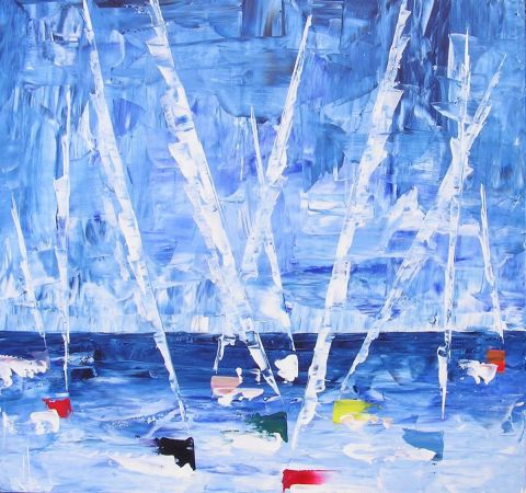 L'artiste valerie jouve - abstraction de regate 31513 L'artiste valerie jouve - abstraction de regate 31513