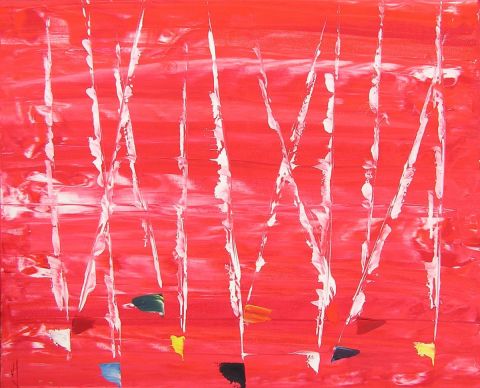 ROUGE MARINE - Peinture - valerie jouve ROUGE MARINE - Peinture - valerie jouve