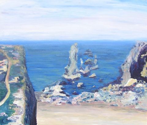 BELLE ILE, LES AIGUILLES - Peinture - valerie jouve BELLE ILE, LES AIGUILLES - Peinture - valerie jouve