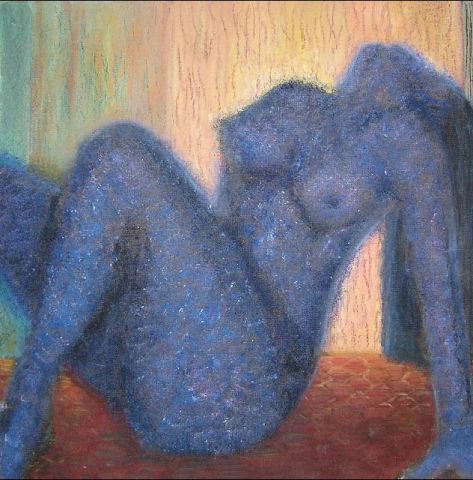 nu bleu - Peinture - valerie jouve nu bleu - Peinture - valerie jouve